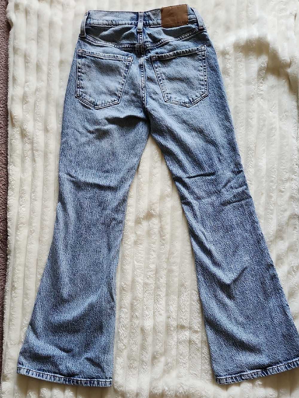 Aeropostale Light Blue Distressed Flare Jeans - Picture 6 of 6